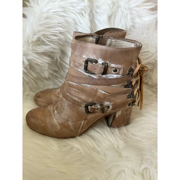 FREEBIRD BY STEVEN Hero Ankle Booties Taupe 10 - Picture 5 of 11